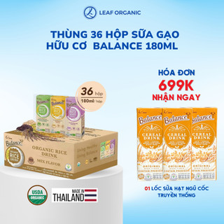  THÙNG 36 HỘP SỮA GẠO HỮU CƠ BALANCE 180ML - HÀNG NHẬP CHÍNH HÃNG CÓ SẴN 
