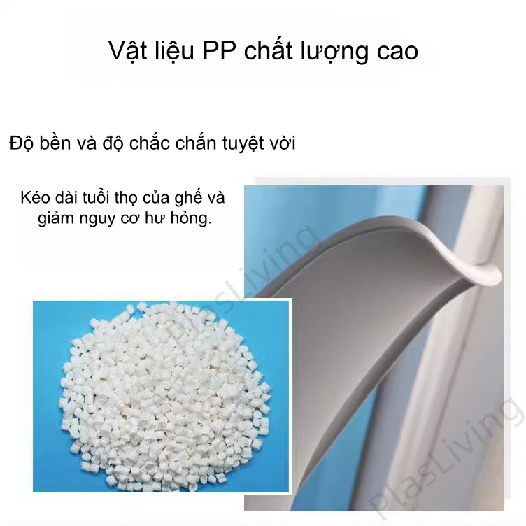 Plas Ghế nhựa Ghế Ăn Phong Cách Bắc Âu Vật Liệu PP Cao Cấp Đệm Da Êm Ái Chân PP Chắc Chắn Bền Đẹp | BigBuy360 - bigbuy360.vn