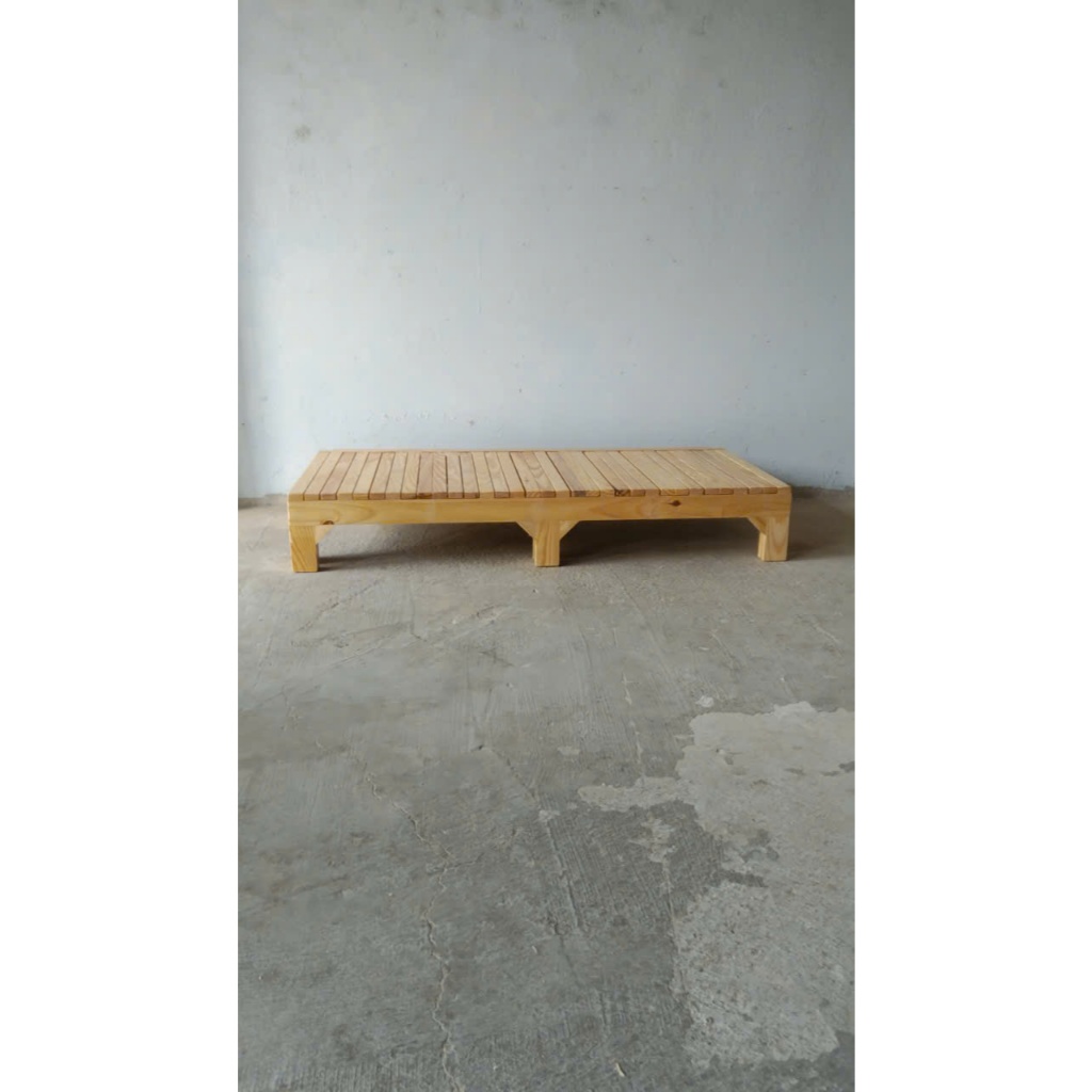 1M6 Giường Sofa 3 Thành Phần Gấp Gọn 1m6x2m Gỗ Thông Nhập Khẩu