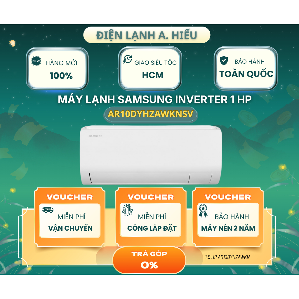 Samsung Inverter 1 HP AR10DYHZAWKNSV