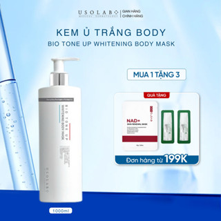  Kem ủ trắng body 1000ml USOLAB - Giúp làm trắng da toàn thân chống nắng bật tone ngay lần đầu sử dụng 