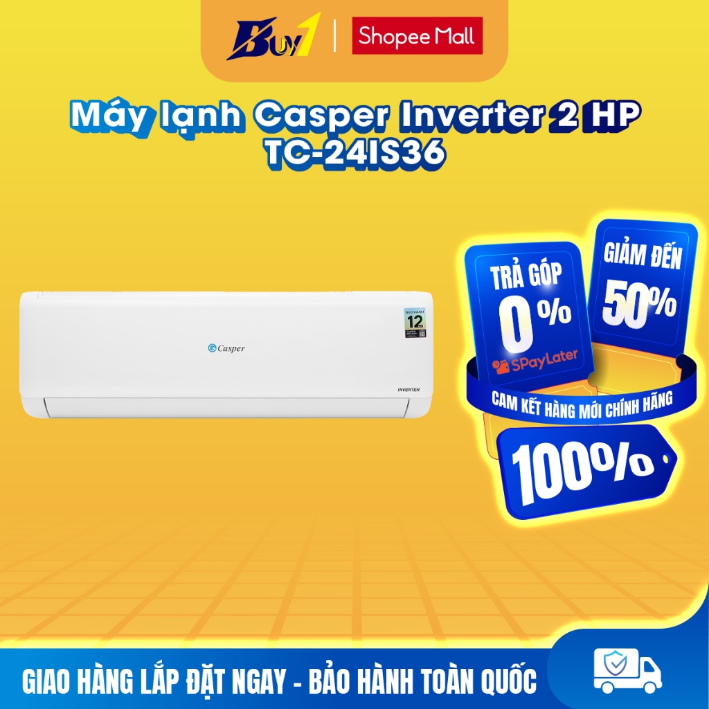 TC-24IS36 - Máy lạnh Casper Inverter 2 HP TC-24IS36 - Hàng chính hãng