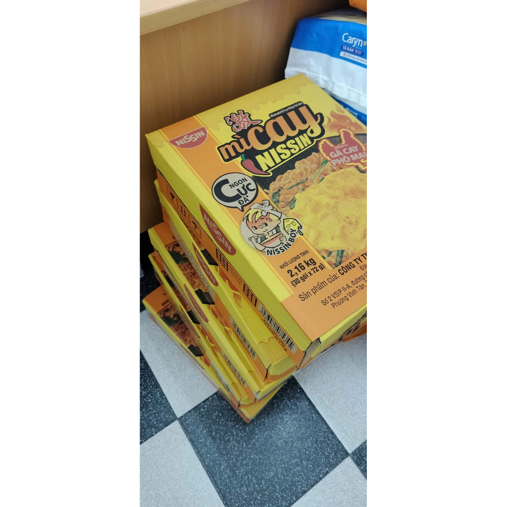 Nissin thùng 30 gói mì gà cay phô mai