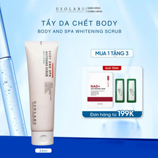  Kem tẩy tế bào chết body USOLAB - Whitening Scrub Giúp dưỡng trắng da toàn thân giảm mụn mờ thâm 200ml 