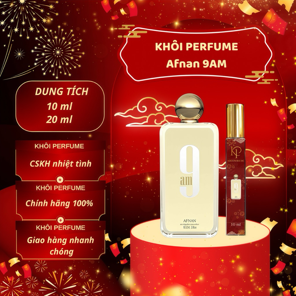 (Auth) Nước Hoa Nữ Afnan 9AM 10/20ml | Khôi Perfume