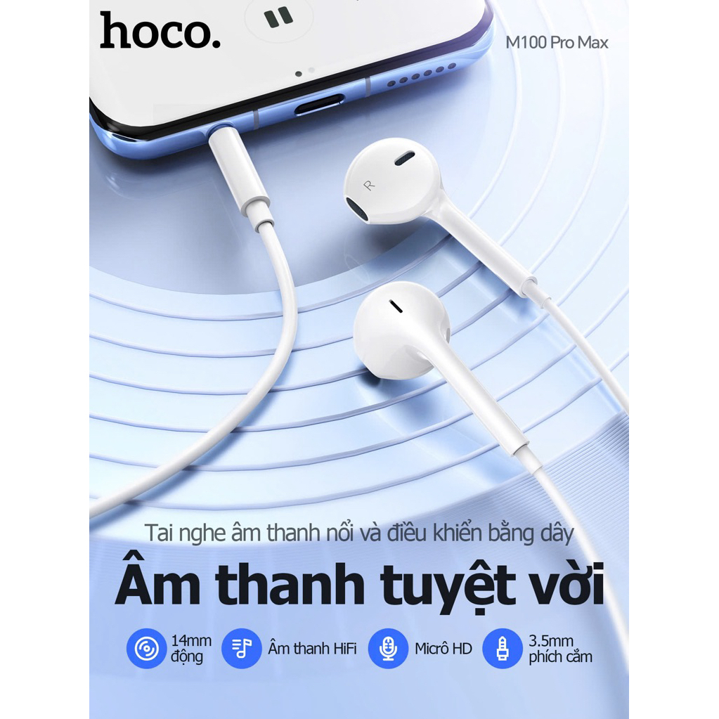 Tai nghe Hoco M100 Pro Max - Dây Hoco M100 Pro Max