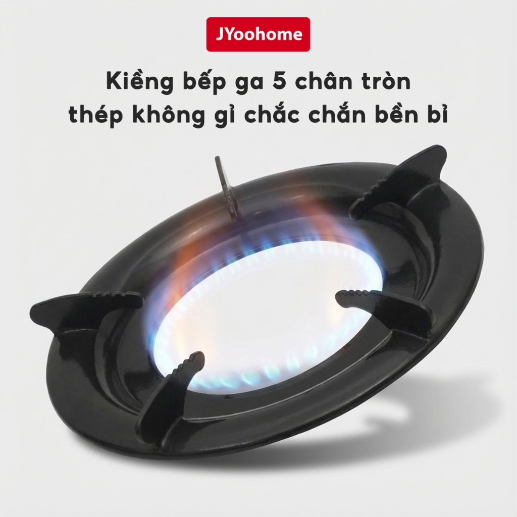 Kiềng Bếp Gas 5 Chân Tròn Thép Không Gỉ JYoohome Phụ Kiện Bếp Gas Dương Dùng Cho Bếp Gas Đơn Đôi