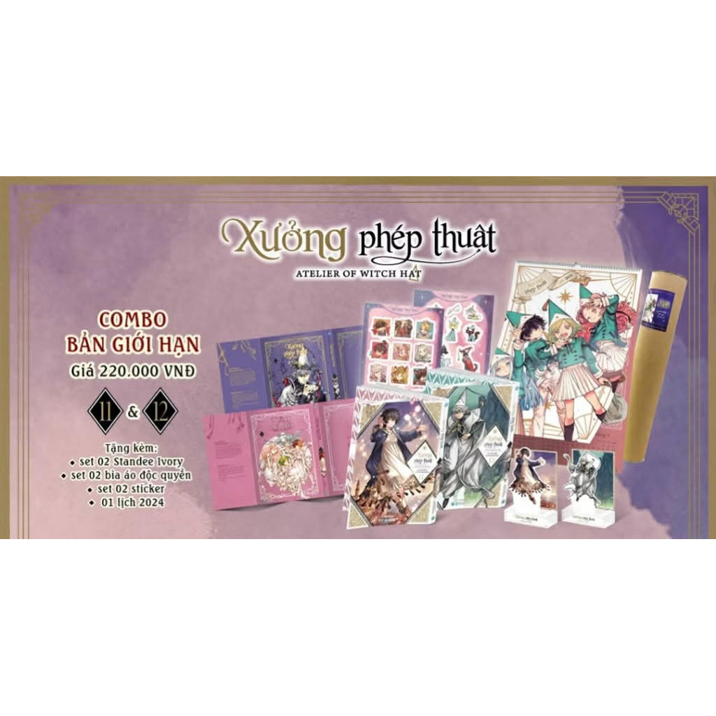 poster và phụ kiện Xưởng Phép Thuật bản giới hạn 11 + 12