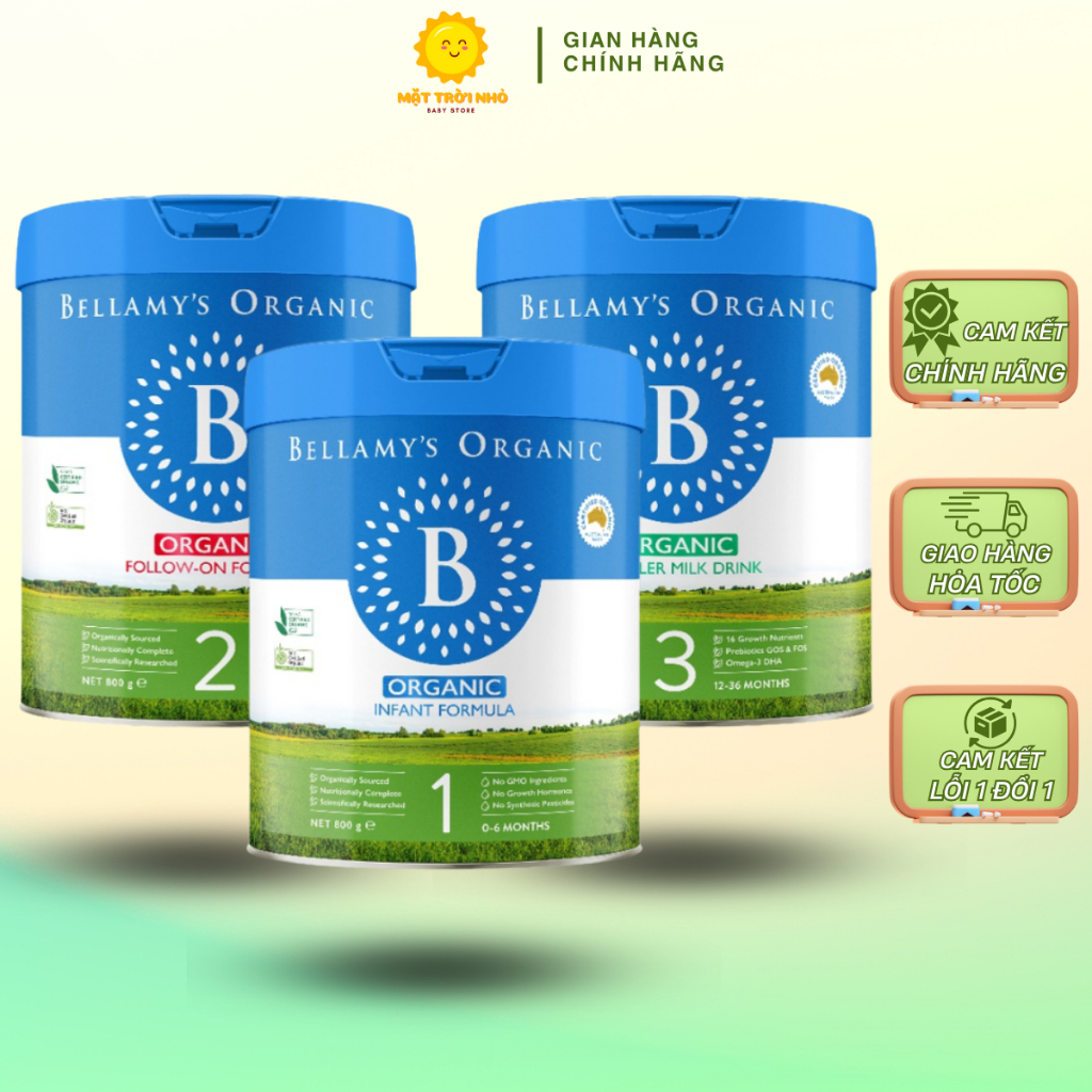 (CÓ QUÀ) Sữa Bellamy's Organic Classic 8HMO, Chính Hãng Forever - Hỗ Trợ Bé Phát Triển Đề Kháng, 800