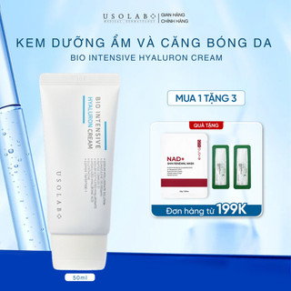  Kem dưỡng da  USOLAB - BIO INTENSIVE HYALURON CREAM  Giúp căng bóng cấp ẩm sáng da 50ml 