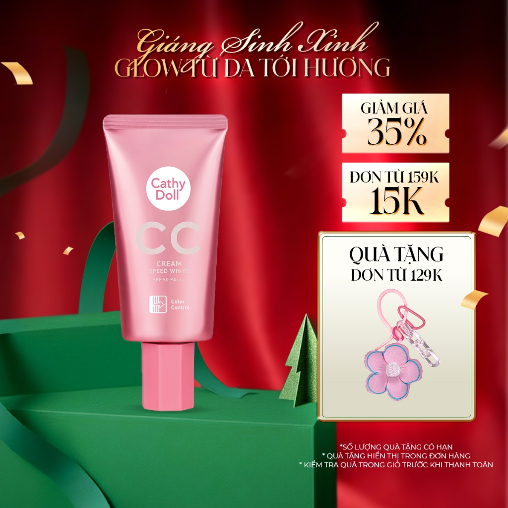 [DATE TỪ 6 THÁNG - 15 THÁNG] Kem Nền Cathy Doll Speed White CC Cream SPF 50 PA+++ 50ml