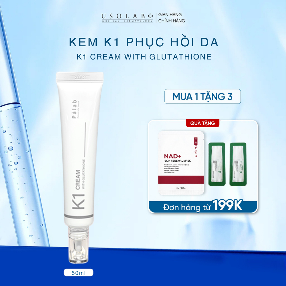Kem phục hồi giảm đỏ làm dịu da, hỗ trợ điều tri giảm mao mạch PALAB K1 CREAM 40ml