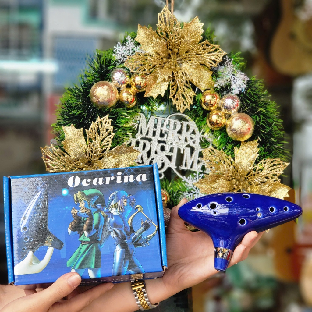 (HOẢ TỐC TPHCM) Kèn sáo ocarina 12 lỗ huyền thoại