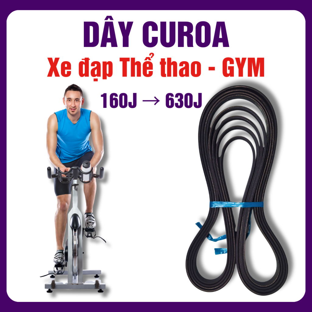 Dây curoa xe đạp thể thao, xe đạp tập gym (01 cái/gói)