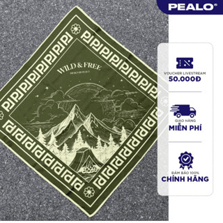Khăn vuông Bandana PEALO chất liệu lụa cao cấp SPT2