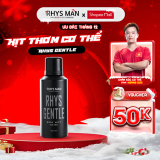  Body mist nam RHYS MAN xịt thơm toàn thân phóng khoáng lôi cuốn Rhys Gentle 120ml 