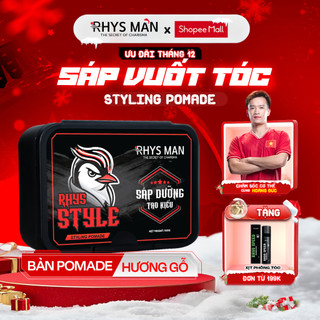  Sáp vuốt tóc Rhys Man sáp dưỡng Pomade tạo kiểu RHYS STYLE giữ nếp suốt 12h 