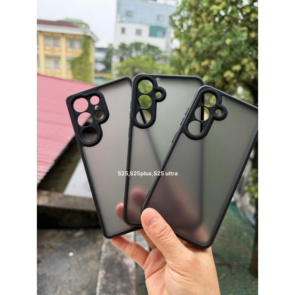 Ốp lưng nhám cho Samsung S25/S25 plus/S25 ultra ốp chống bám vân tay siêu đẹp