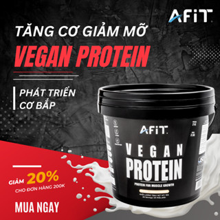  Bột Vegan Protein AFIT 1kg Hỗ Trợ Tăng Cơ Bổ Sung Đạm Thực Vật Cho Người Ăn Chay Tặng Bao Tay 
