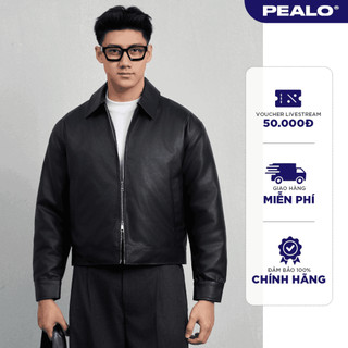  Áo khoác da microfiber PEALO form boxy thời trang cao cấp 