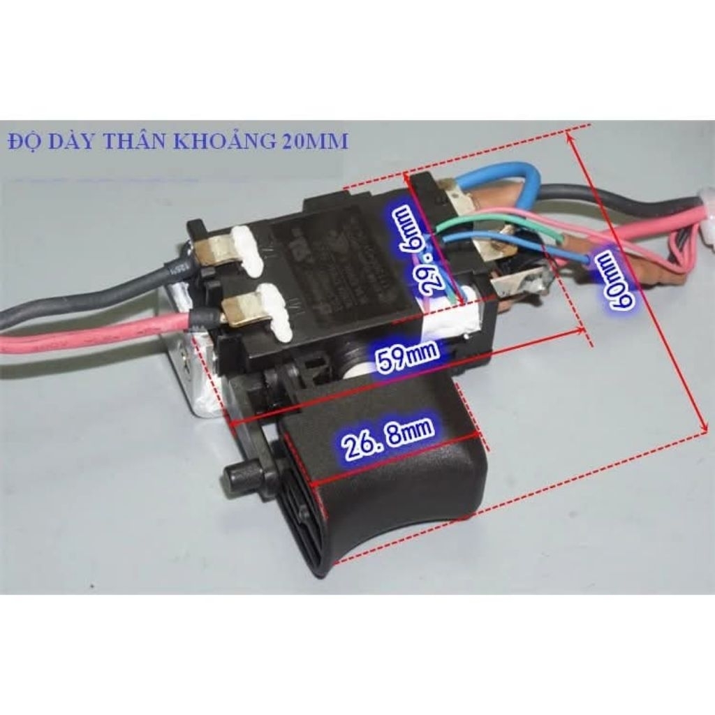 Công tắc cò máy khoan Hilti 12v có than