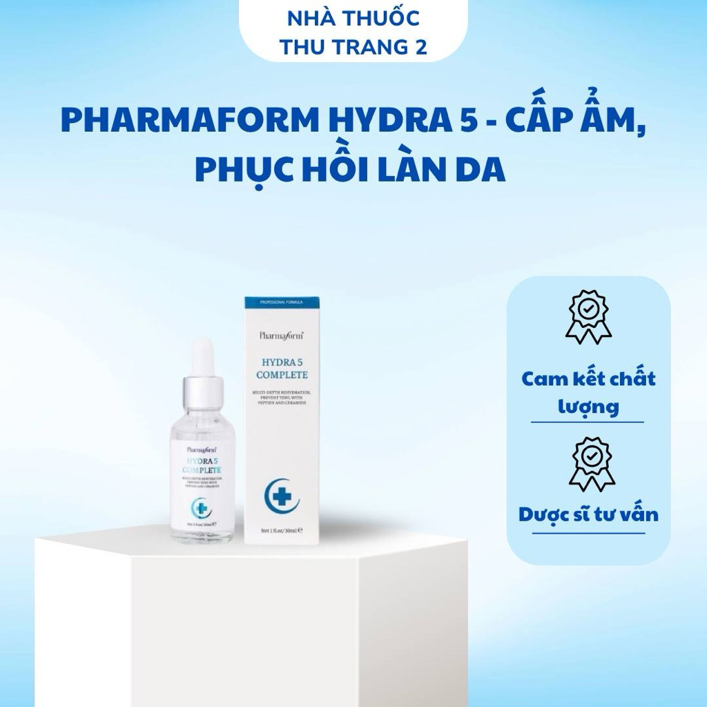[Tặng Kèm 2 Mask B5] Serum Cấp Ẩm, Phục Hồi, Giúp Da Căng Bóng Pharmaform Hydra B5 Complete