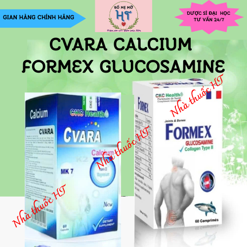 (Chính hãng) Viên xương khớp glusamin FORMEX CKC Health và calci CRAVA nhập khẩu Pháp với collagen t