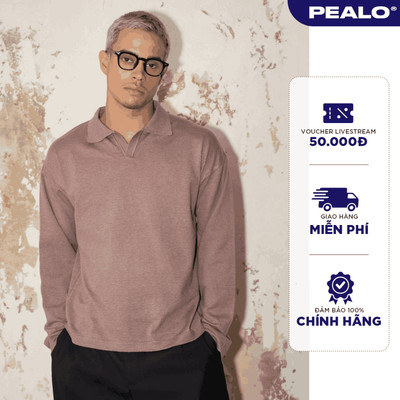 Áo len polo dáng xuông PEALO chất liệu len lông thỏ mềm mịn, phối màu đặc biệt - Prelude Polo SPT5