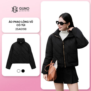  Áo Phao Lông Vũ GUNO Cao Cấp Pha Bông Siêu Nhẹ Siêu Ấm Phong Cách Thời Trang Trẻ Trung SP5 25AG198 