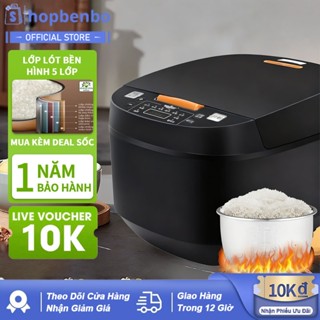  Nồi cơm điện gia đình 6L dung lượng lớn cho 4-5 người. Tính năng thông minh: hẹn giờ nồi chống dính nấu cơm nhanh 