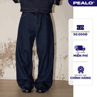  Quần JEANS RAW PEALO nam nữ chất liệu denim ss25 form xuông ống rộng chất liệu cao cấp - Duet Jeans 