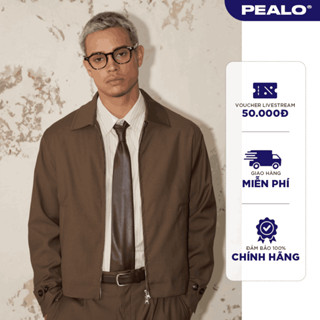  Áo khoác zip kéo khoá PEALO ss25 chất liệu vải âu pha wool cao cấp mềm mịn - Tempo Jacket 