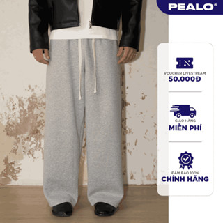  Quần nỉ nam PEALO chất liệu 2 da form ông rộng cao cấp 