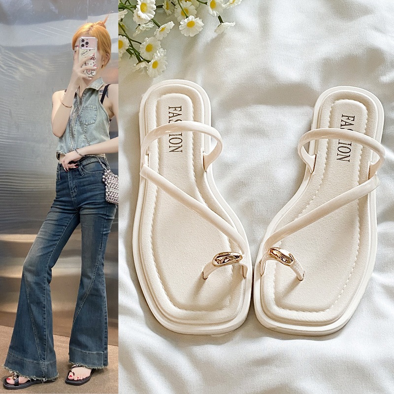 [Hàng chuẩn loại 1 - Có sẵn] Dép nữ xỏ ngón quai mảnh cao 2.5cm DN26