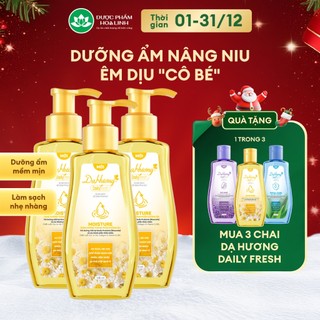  Combo 3 chai dung dịch vệ sinh Dạ Hương Daily Fresh Moisture 145ml - Tăng cường thành phần DƯỠNG ẨM 