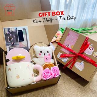 Set quà tặng cốc sứ Quà sinh nhật quà tốt nghiệp kèm túi xách và thiệp - Gift set 