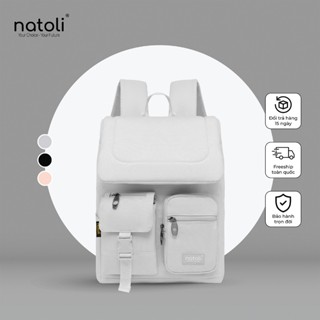 Balo laptop nam nữ thương hiệu NATOLI cặp đi học nam nữ chống sốc chống nước tốt Global Backpack B8 