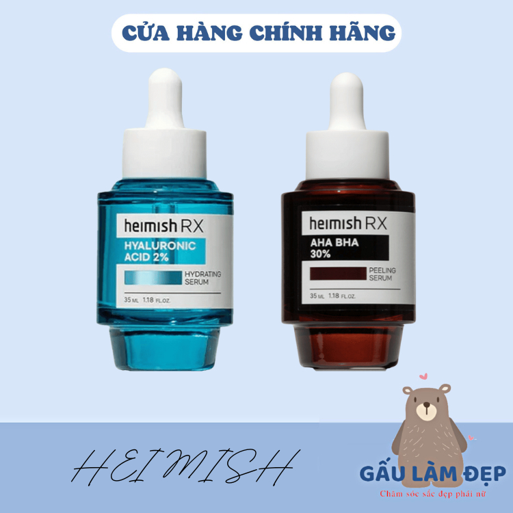 Heimish Serum RX – Hyaluronic Acid 2% và AHA BHA 30% Peeling