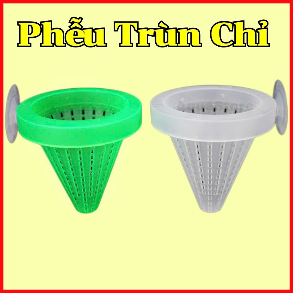 Phễu đựng trùn chỉ , giun cho cá cảnh ăn