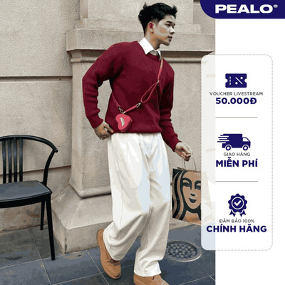 Quần nỉ 2 da PEALO ống rộng chất liệu cao cấp SPT5