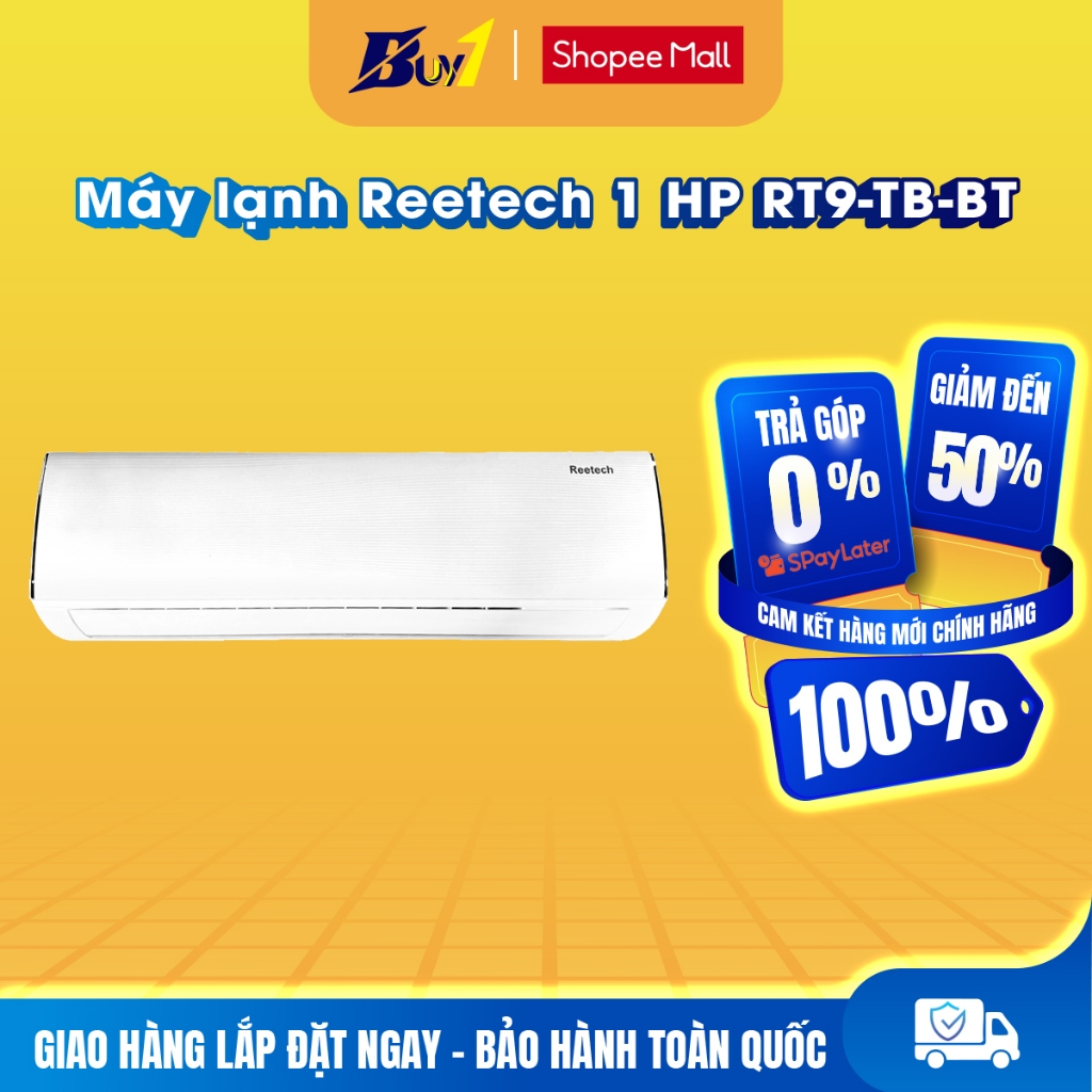 RT9-TB-BT - Máy lạnh Reetech 1 HP RT9-TB-BT - Hàng chính hãng