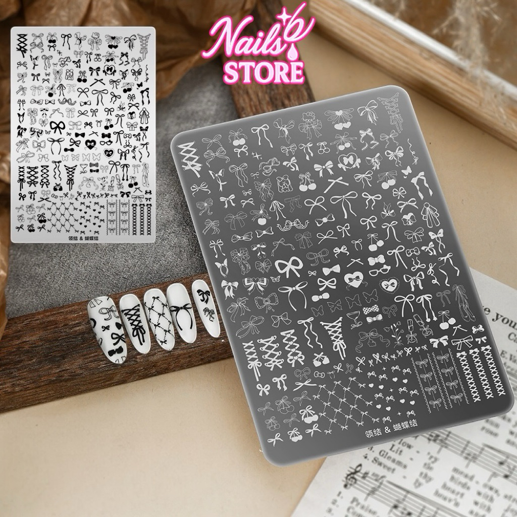 Khuôn In Nail Nhiều Hình Khổ To – Họa Tiết Sắc Nét, Mẫu Mới, Giá Rẻ Cho Thợ Nails