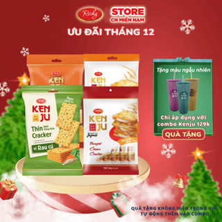   TẶNG LY KENJU| BAO BÌ MỚI  Combo bánh quy Kenju nhiều vị Kenju rau củ  vị tôm  kem dẻo hành latte chà bông 