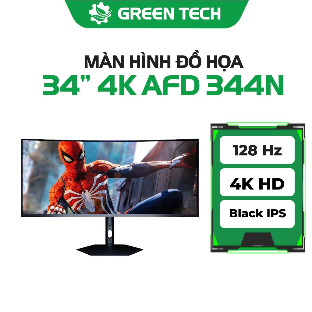 Màn hình máy tính AFD 344N 34 inch 4k(WQHD)/IPS Black/128Hz/1900R