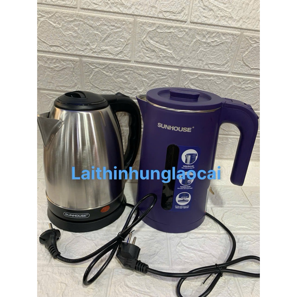 Ấm đun siêu tốc Sunhouse , đun siêu nhanh 1,8lít-1182 và 1356