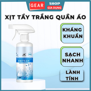 Chai xịt tẩy vết bẩn quần áo GEARSHOP tẩy trắng quần áo, tẩy mốc, ổ vàng, không phai màu phù hợp mọi loại quần áo