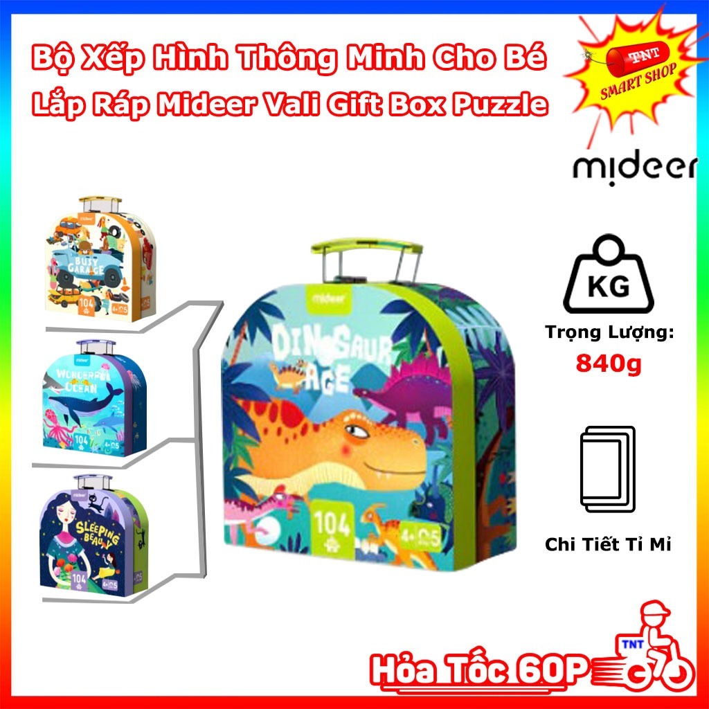 Bộ Xếp Hình 1000 Chi Tiết Mideer Vali Gift Box Puzzle- Cho Bé Trai Và Bé Gái An Toàn Chất Liệu Đảm B