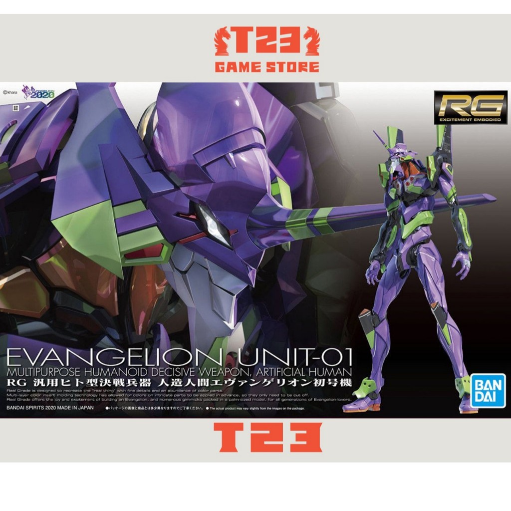 EVANGELION UNIT-01 - RG EVA UNIT-01 - MÔ HÌNH GUNDAM CHÍNH HÃNG BANDAI