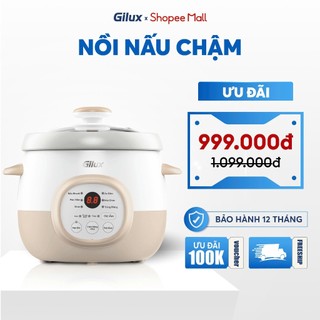  Nồi Nấu Chậm GILUX 1.5L Chính Hãng Nồi nấu cháo cho bé  6 Chế Độ Giữ Trọn Chất Dinh Dưỡng - BH 12 Tháng 