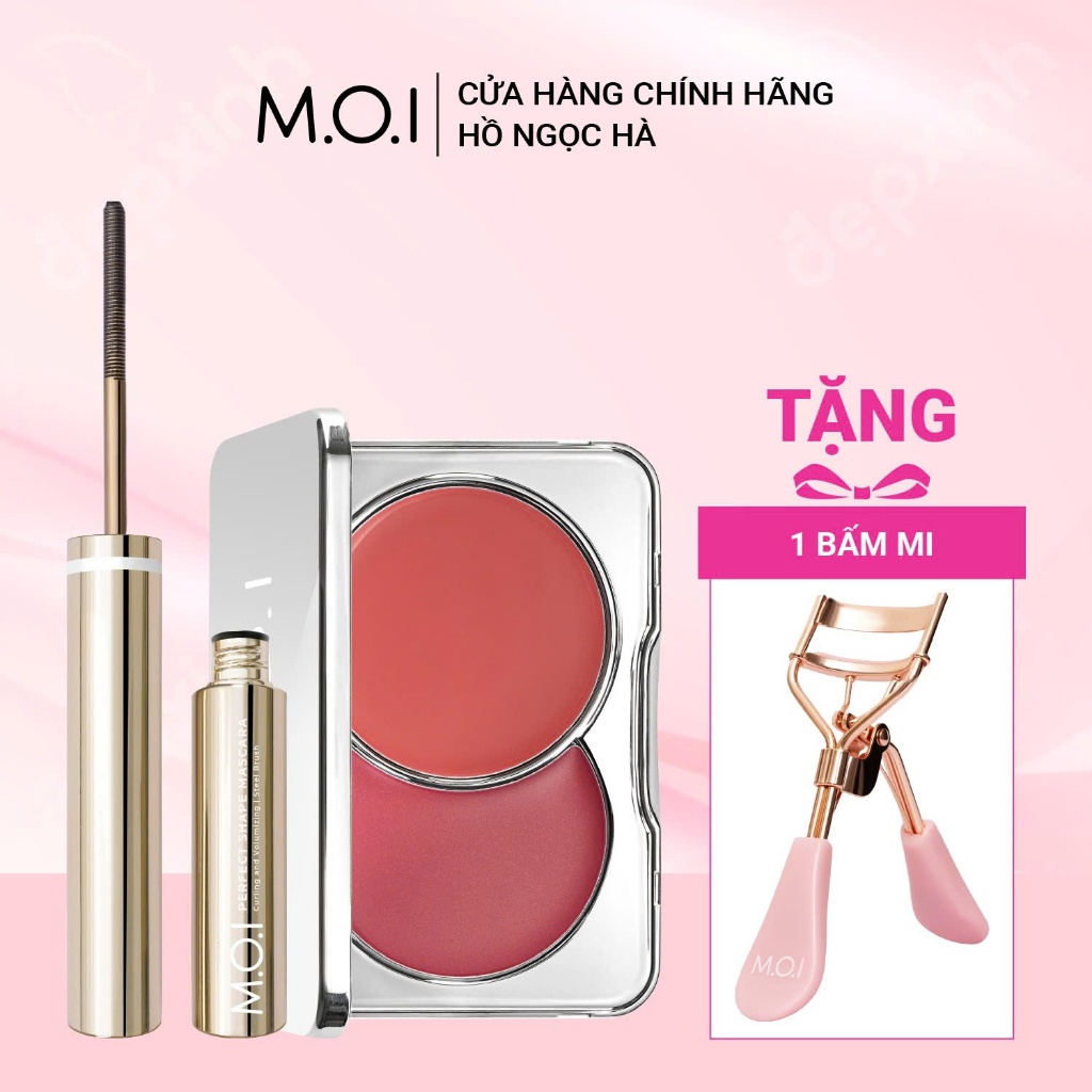 [TẶNG QUÀ] Combo Mascara cong & dài 12H và Má hồng dạng kem Dual Cream Blusher